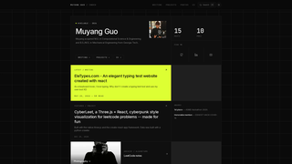 Screenshot of muyangguo.com