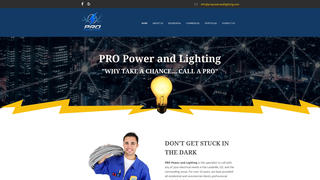 Screenshot of propowerandlighting.com