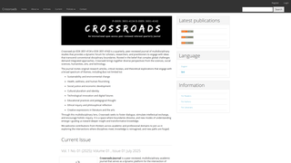 Thumbnail of crossroadsquarterly.com