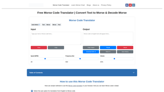 Thumbnail of morsecodetranslatorr.org