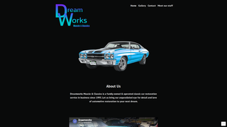 Screenshot of dreamworksmuscleandclassics.com