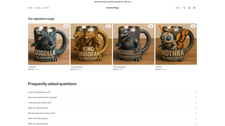 Thumbnail of godzillamugs.com