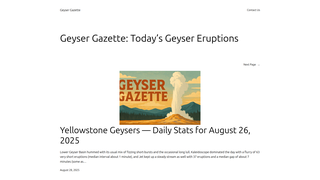 Thumbnail of geysergazette.com