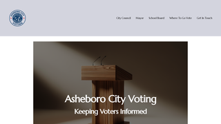 Thumbnail of asheborocityvoting.com