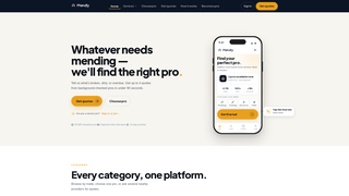 Screenshot of mendly.dev