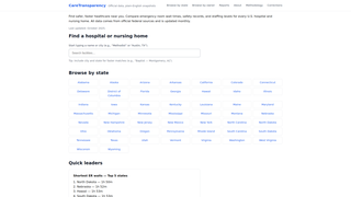 Thumbnail of caretransparency.org