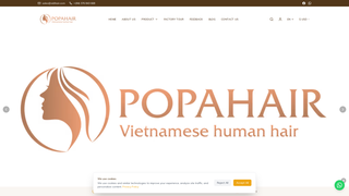 Screenshot of vidihair.com