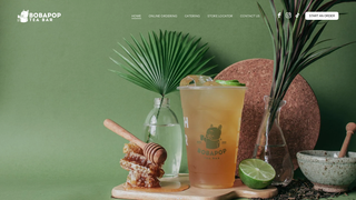 Screenshot of bobapopnc.com