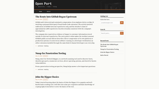 Screenshot of theopenport.net