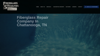 Screenshot of fiberspec.org