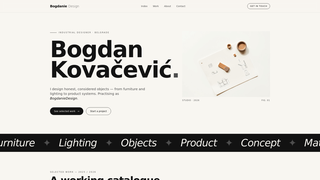 Screenshot of bogdaniedesign.com