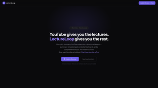 Screenshot of lectureloop.app