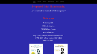 Thumbnail of preparedwithhomeopathy.com