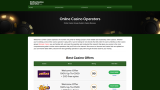 Thumbnail of onlinecasinooperator.com