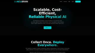 Screenshot of acubrain.ai