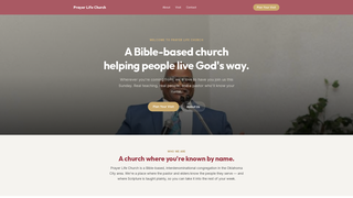 Screenshot of prayerlifechurchokc.com