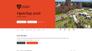 Screenshot of openday2026.com