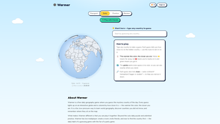 Screenshot of warmergames.com