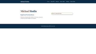 Thumbnail of michaelrodin.com