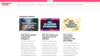 Thumbnail of captionsnest.com