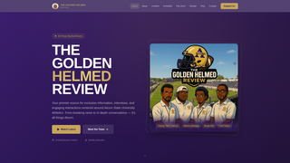 Screenshot of thegoldenhelmed.com