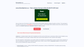 Thumbnail of storeopinionsca.com