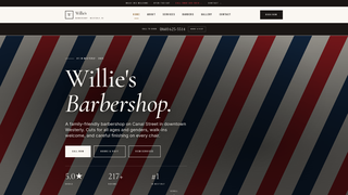 Screenshot of williesbarbershopllc.com