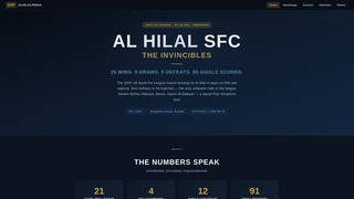 Screenshot of alhilalpedia.com