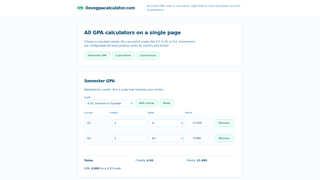 Thumbnail of ilovegpacalculator.com