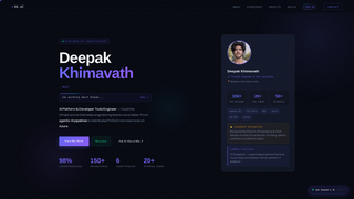 Screenshot of deepakkhimavath.dev