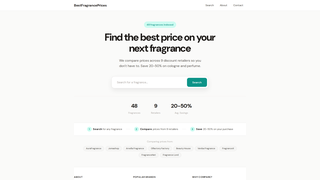 Screenshot of bestfragranceprices.com