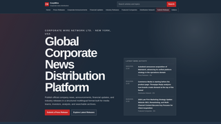 Screenshot of corpwire.org