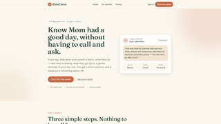 Screenshot of elsiecares.com