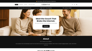 Thumbnail of thronecouch.com