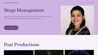Screenshot of samanthagoldman.org