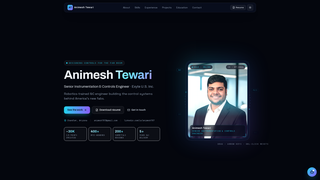Screenshot of animesh707.com