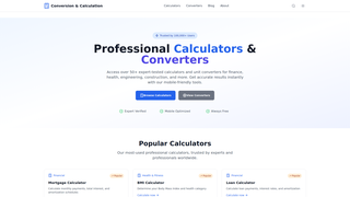 Thumbnail of conversionandcalculation.com