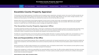 Thumbnail of escambiapropertyappraiser.org