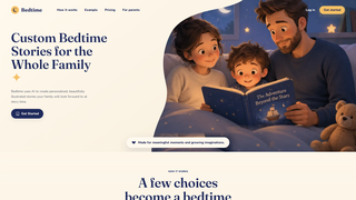 Screenshot of trybedtime.ai