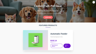 Thumbnail of centerpathpetgear.com