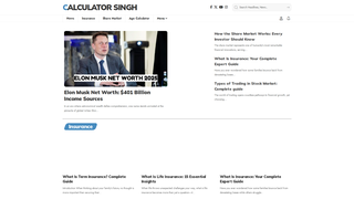 Thumbnail of calculatorsingh.com