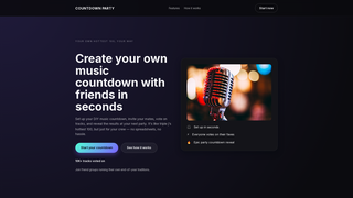 Screenshot of countdown-party.com