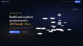 Screenshot of 3dfamilytreemaker.com