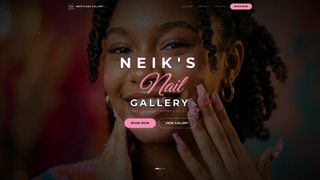 Screenshot of neiksnails.com