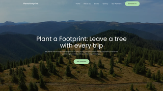 Screenshot of plantafootprint.org