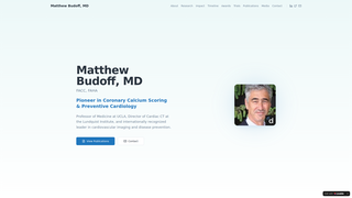 Screenshot of drmatthewbudoffmd.com