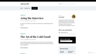 Thumbnail of aspiringphd.com
