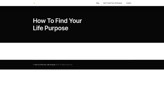 Thumbnail of findyourlifepurpose.org