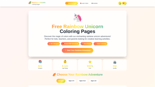 Thumbnail of rainbowunicorncoloringpages.com