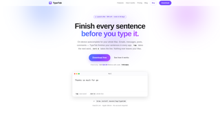 Screenshot of typetab.app